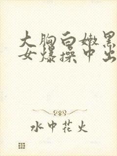 大胸白嫩黑丝美女爆操中出