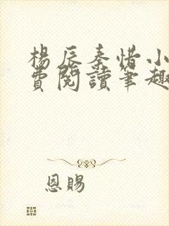 杨辰秦惜小说免费阅读笔趣阁全文