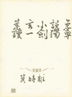 叶玄小说免费阅读一剑独尊
