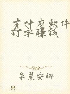 有什么软件可以打字赚钱