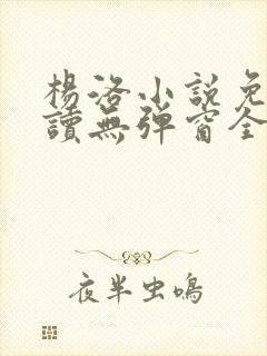 杨洛小说免费阅读无弹窗全文 杨洛小说免费阅读无弹窗全文
