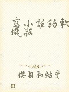 写小说的软件手机版