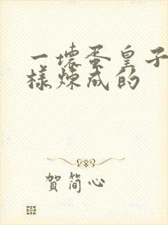 一坏蛋皇子是怎样炼成的
