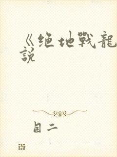 《绝地战龙》小说