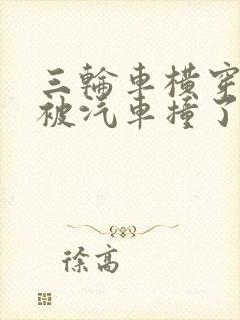 三轮车横穿马路被汽车撞了怎么定责