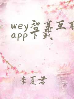 wey智享互联app下载