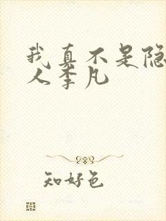我真不是隐世高人李凡