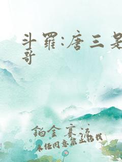 斗罗:唐三是我哥