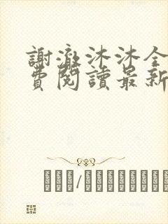 谢澈沐沐全文免费阅读最新章节