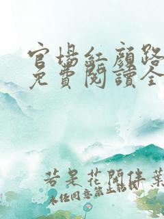 官场红颜路小说免费阅读全文