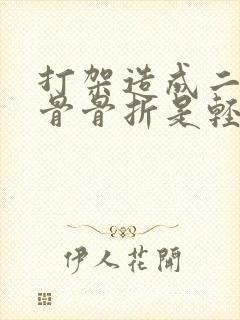 打架造成二根肋骨骨折是轻伤吗