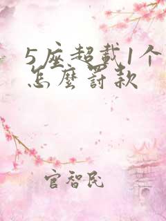 5座超载1个人怎么罚款