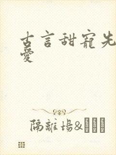 古言甜宠先婚后爱