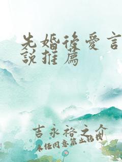 先婚后爱言情小说推荐