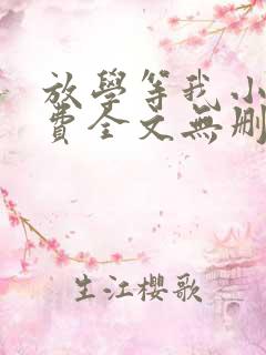 放学等我小说免费全文无删减阅读