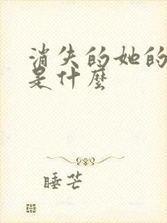 消失的她的结局是什么