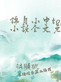 锦月小中top小说全文免费阅读笔趣阁
