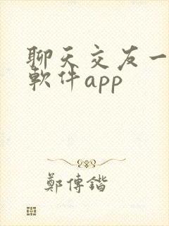 聊天交友一对一软件app 聊天交友一对一软件app