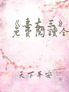 《妻大三》小说免费阅读全文