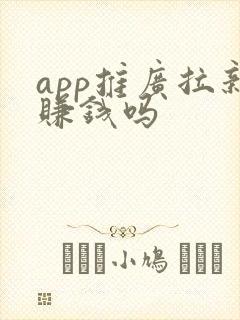 app推广拉新赚钱吗