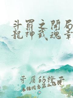 斗罗之开局签到龙神武魂章节 斗罗之开局签到龙神武魂章节