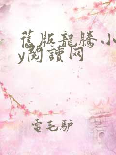 旧版龙腾小说yy阅读网