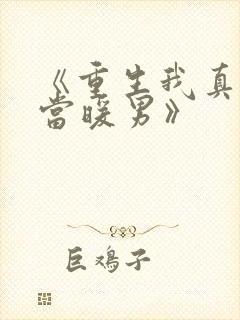 《重生我真没想当暖男》