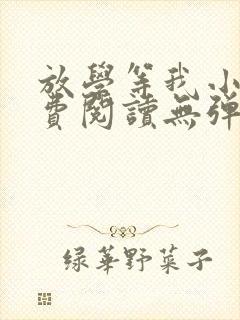 放学等我小说免费阅读无弹窗
