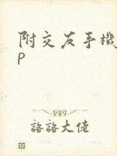 附交友手机app