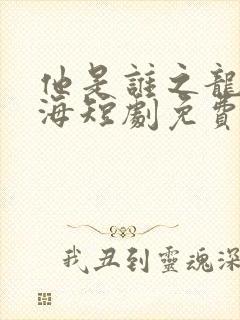 他是谁之龙腾四海短剧免费观看