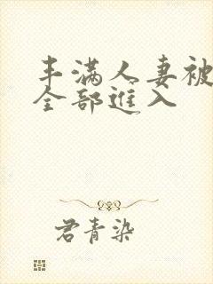 丰满人妻被黑人全部进入