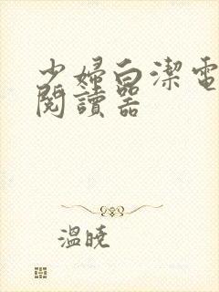 少妇白洁电子书阅读器