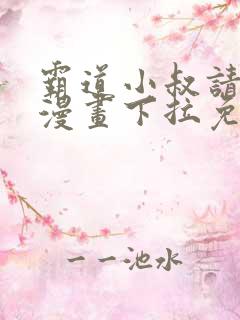 霸道小叔请轻撩漫画下拉免费