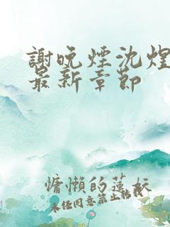 谢晚烟沈煜小说最新章节