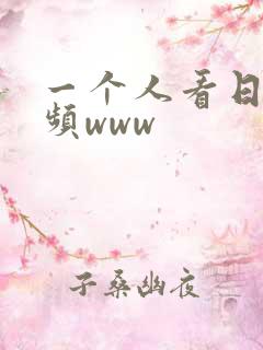 一个人看日本视频www