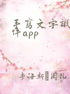 手写文字识别软件app