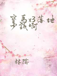 宝马x3落地多少钱啊