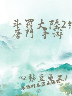 斗罗大陆2绝世唐门 手游