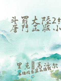 斗罗大陆2绝世唐门正版小说