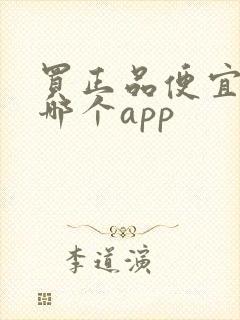 买正品便宜鞋子哪个app