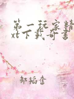 第一玩家精校txt下载奇书网