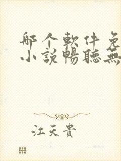 哪个软件免费听小说畅听无阻好