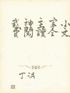 武神主宰小说免费阅读全文无弹窗