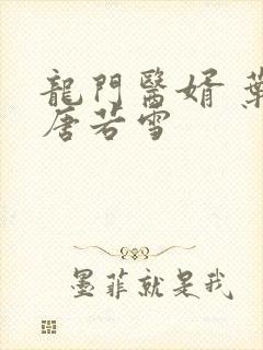 龙门医婿 叶凡唐若雪