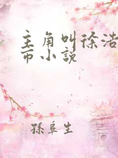 主角叫徐浩的都市小说