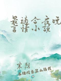 最适合夜晚看的言情小说