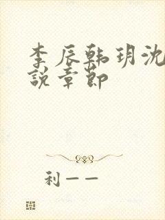 李辰韩玥沈梦小说章节