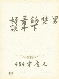 好看的双男主小说年下