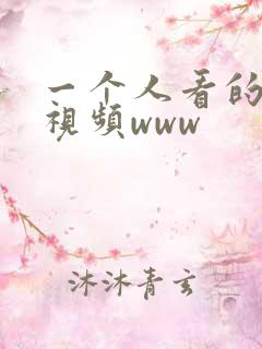 一个人看的日本视频www