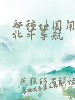 哪种地图用的是北斗导航